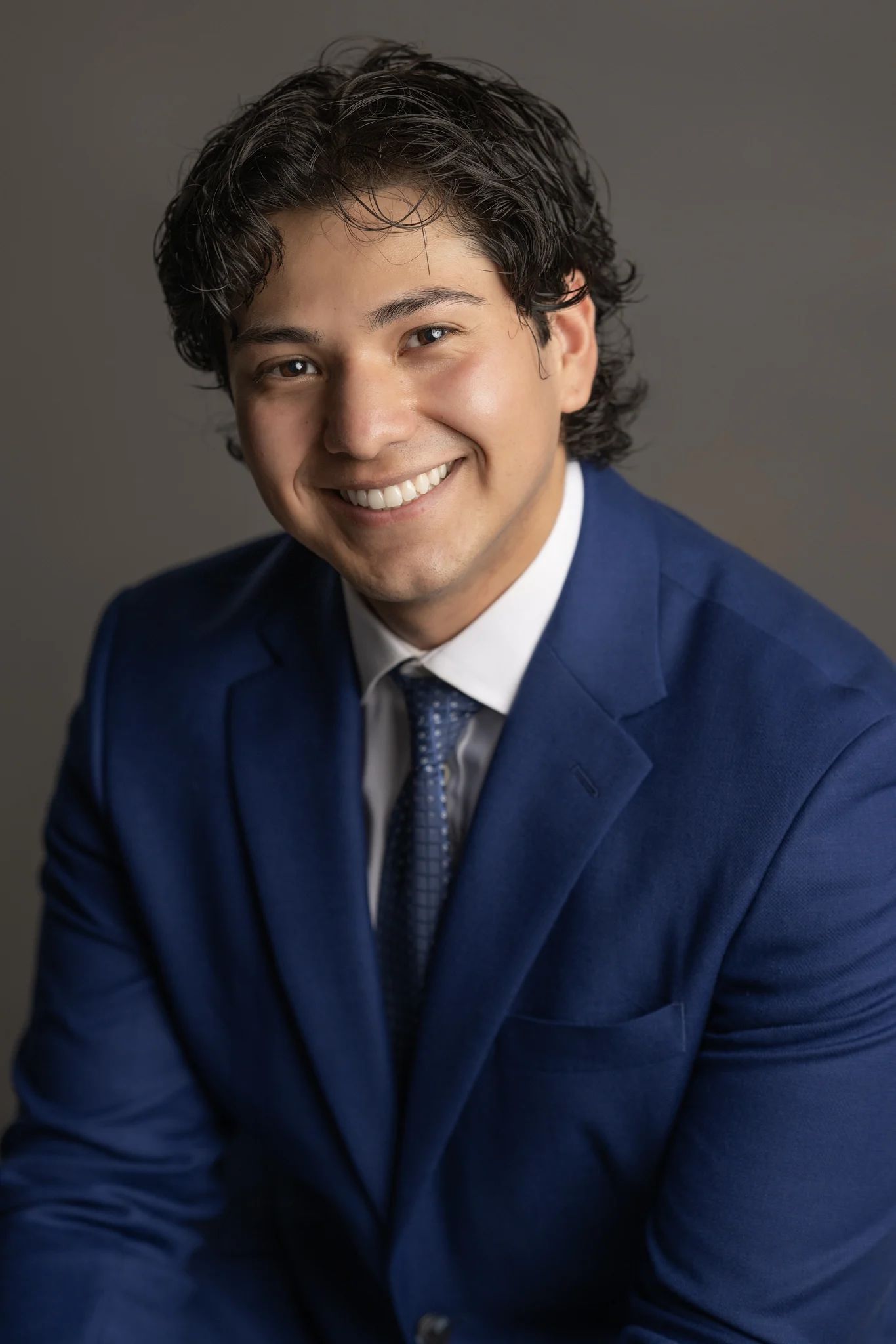 man headshot on grey background