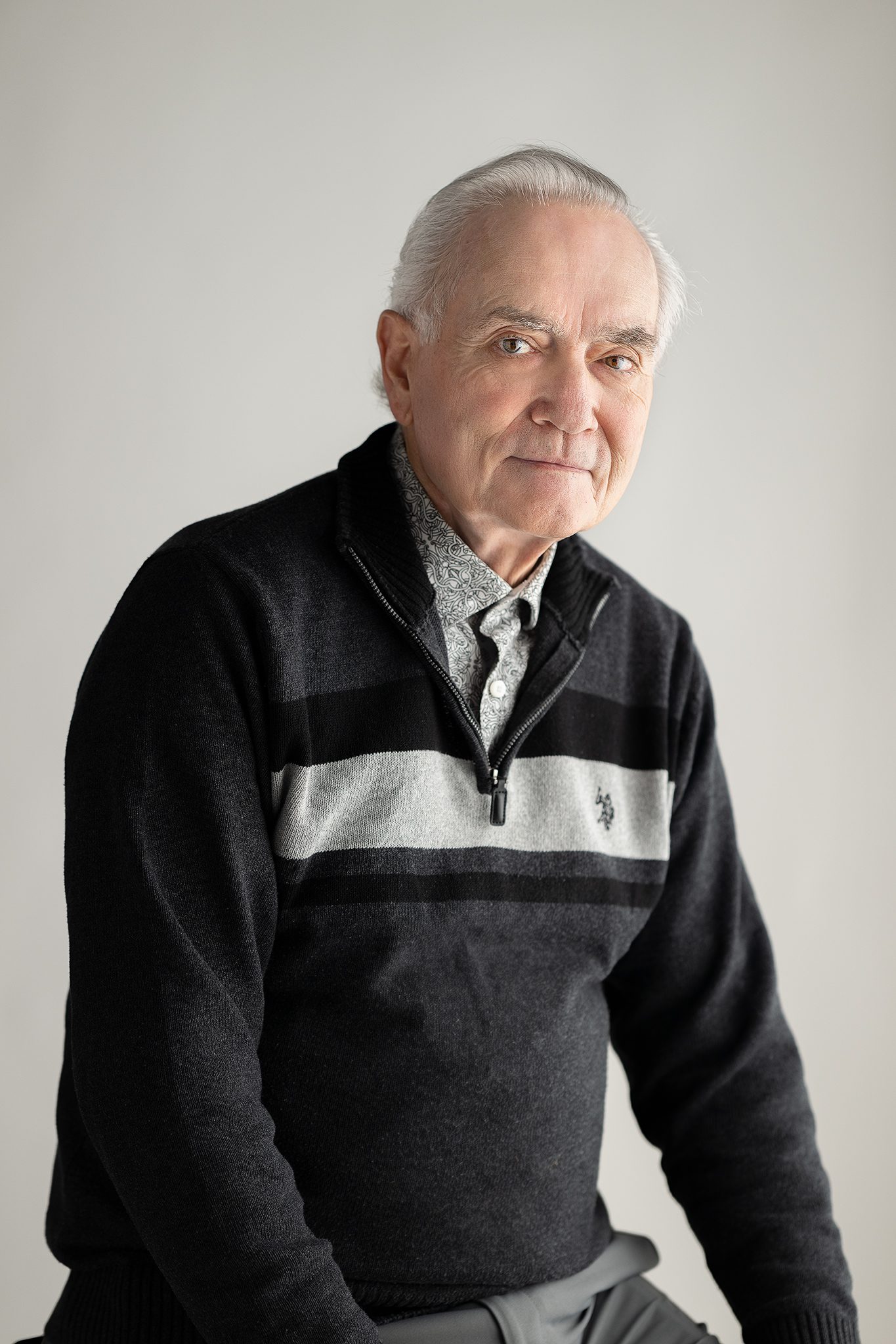 man headshot on white background