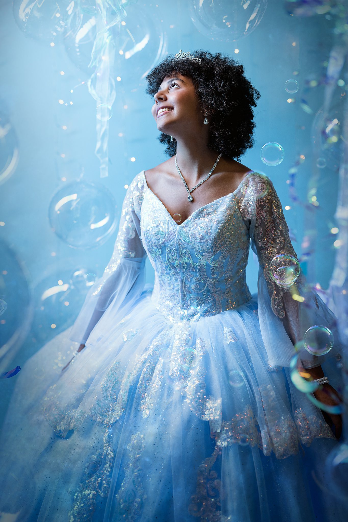 15 year old has a magical underwater photoshoot in Joan Marie Photography's Scotch Plains portrait studio