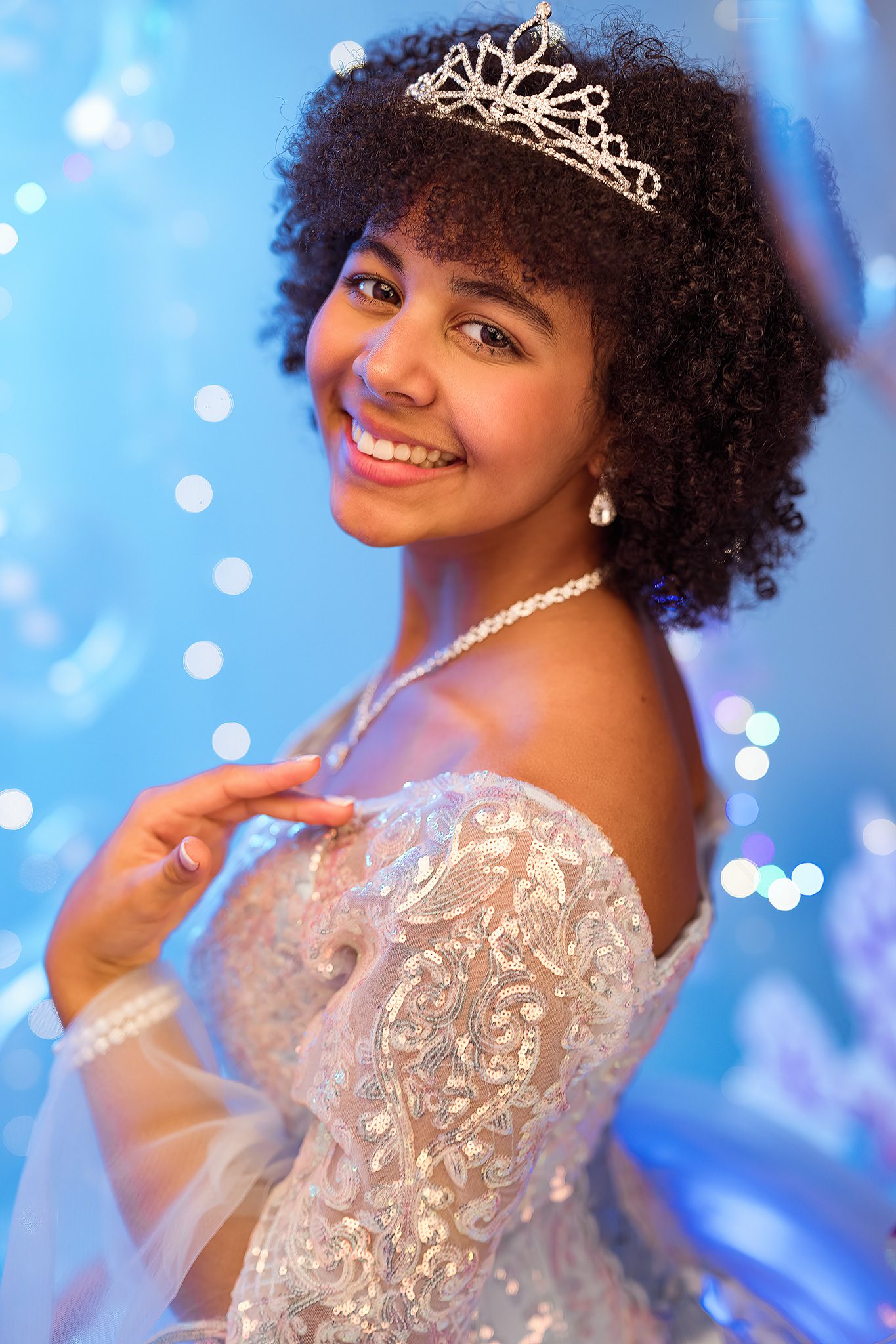 15 year old has a magical underwater photoshoot in Joan Marie Photography's Scotch Plains portrait studio