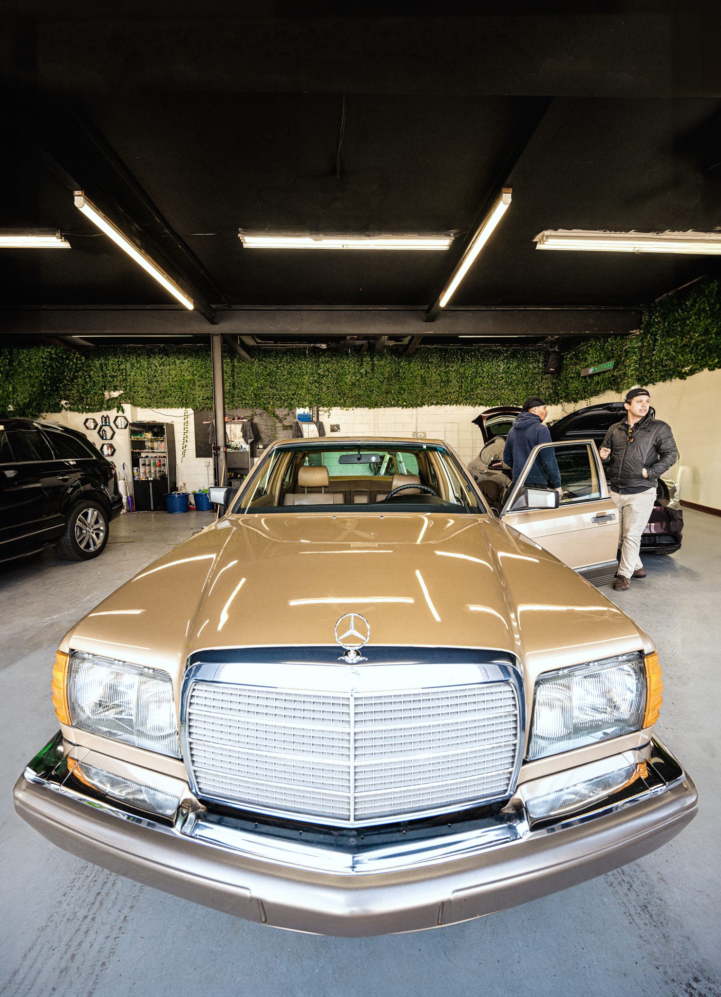 front view of mercedes in premier detailing scotch plains nj