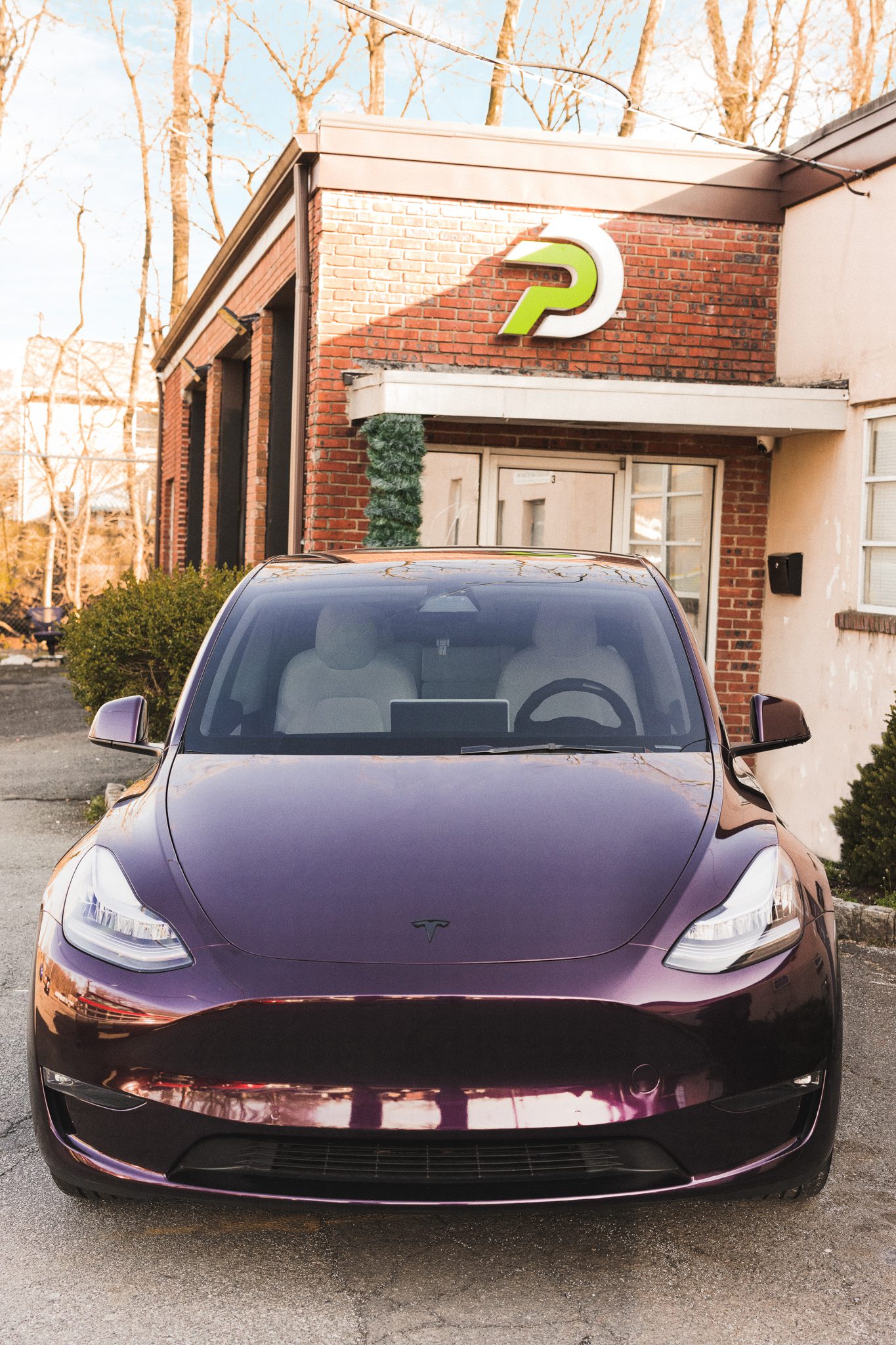 tesla outside of premier detailing in scotch plains nj