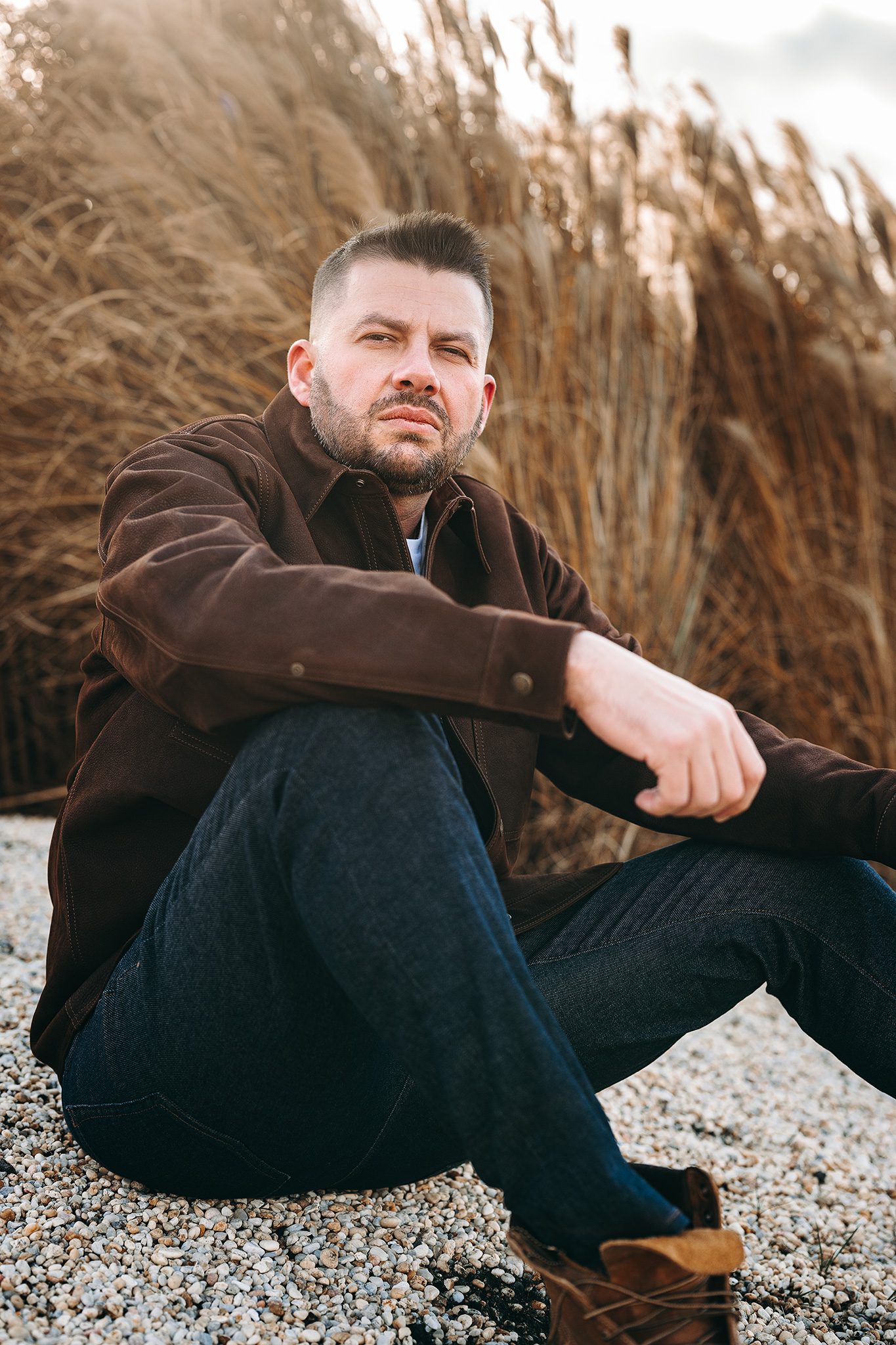 Authentic lifestyle dating profile photos by the ocean in New Jersey