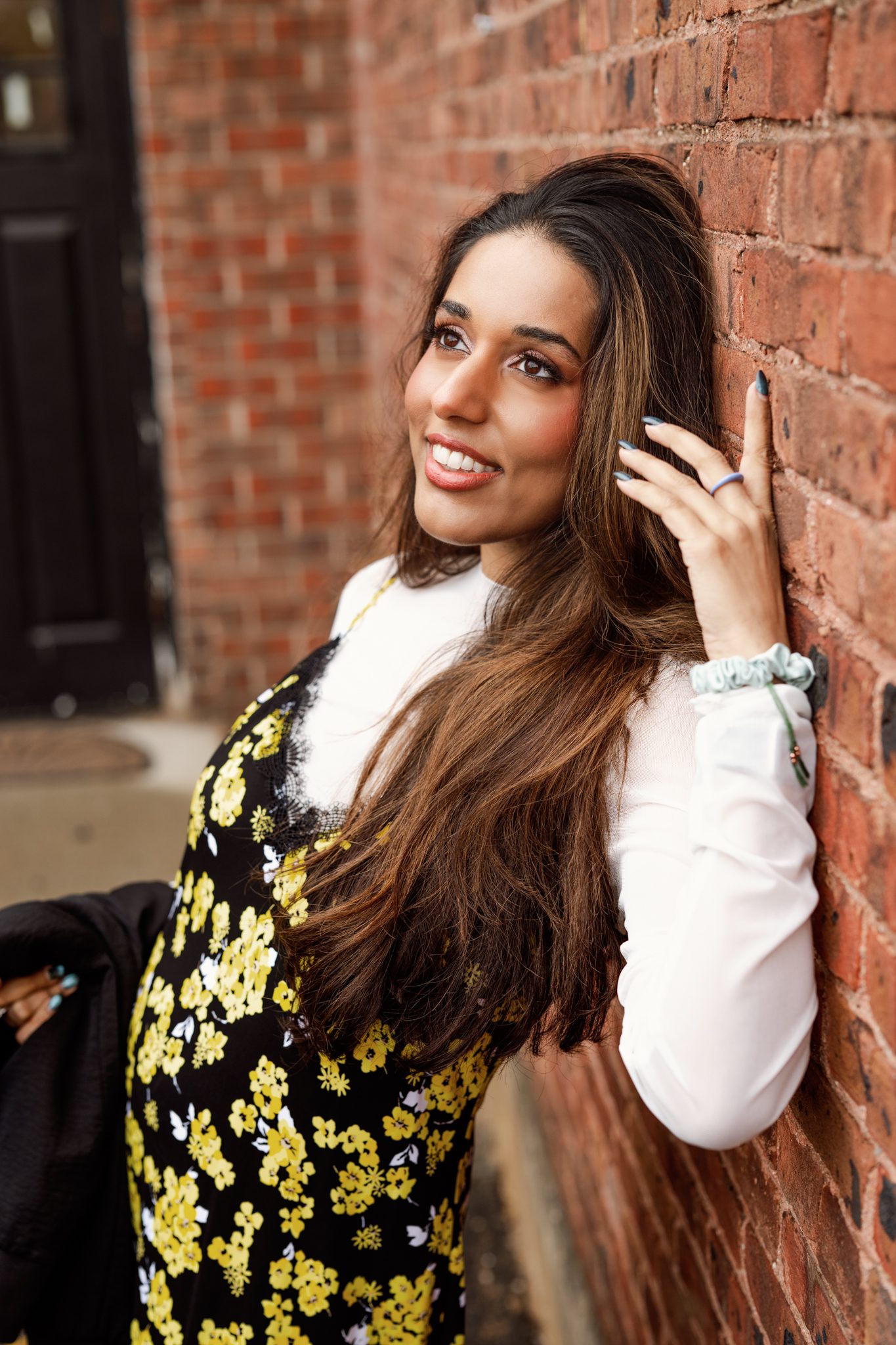 Candid lifestyle photography of a woman with an easy-going personality during a dating profile session in Central Jersey.